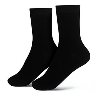 Jacob Alexander Men's Solid Crew Dress Socks - Pair