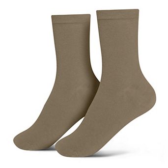 Jacob Alexander Men's Solid Crew Dress Socks - Pair