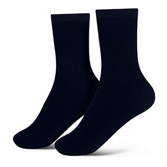 Jacob Alexander Men's Solid Crew Dress Socks - Pair