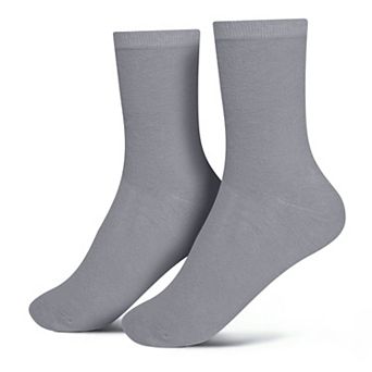Jacob Alexander Men's Solid Crew Dress Socks - Pair