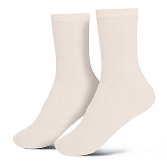 Jacob Alexander Men's Solid Crew Dress Socks - Pair