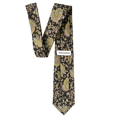 Jacob Alexander Men's English Paisley Neck Tie - Regular Length