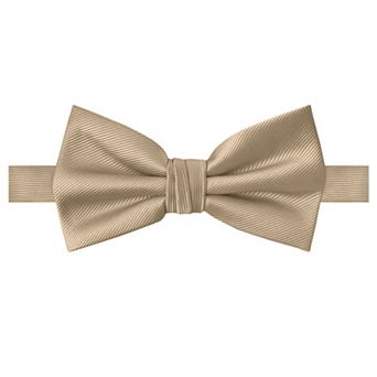Jacob Alexander Men's Silk Blend Pre-Tied Adjustable Banded Bow Tie - Solid Color