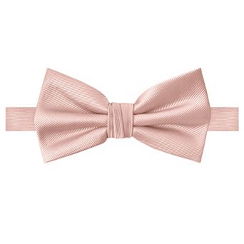 Jacob Alexander Men's Silk Blend Pre-Tied Adjustable Banded Bow Tie - Solid Color