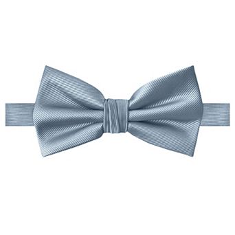 Jacob Alexander Men's Silk Blend Pre-Tied Adjustable Banded Bow Tie - Solid Color