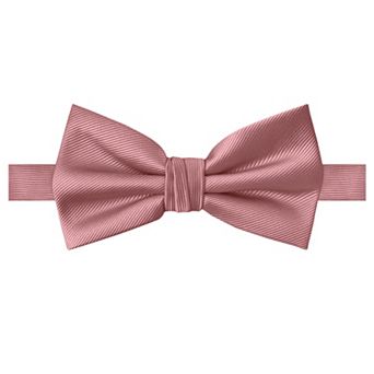 Jacob Alexander Men's Silk Blend Pre-Tied Adjustable Banded Bow Tie - Solid Color