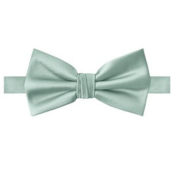 Jacob Alexander Men's Silk Blend Pre-Tied Adjustable Banded Bow Tie - Solid Color