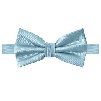 Jacob Alexander Men's Silk Blend Pre-Tied Adjustable Banded Bow Tie - Solid Color