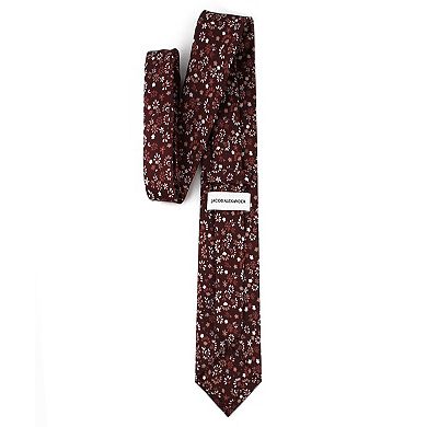 Jacob Alexander Men's Ditsy Floral Neck Tie - 2.5" Slim Width