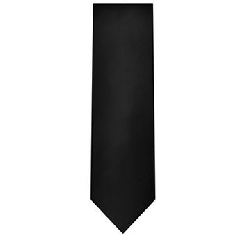 Jacob Alexander Men's Silk Blend Neck Tie - Solid Color, 2.5" Slim Width