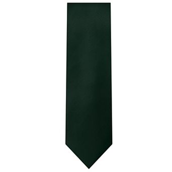 Jacob Alexander Men's Silk Blend Neck Tie - Solid Color, 2.5" Slim Width