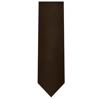 Jacob Alexander Men's Silk Blend Neck Tie - Solid Color, 2.5" Slim Width