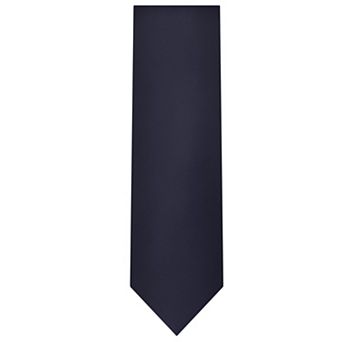 Jacob Alexander Men's Silk Blend Neck Tie - Solid Color, 2.5" Slim Width