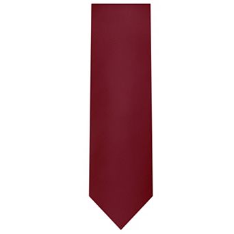 Jacob Alexander Men's Silk Blend Neck Tie - Solid Color, 2.5" Slim Width