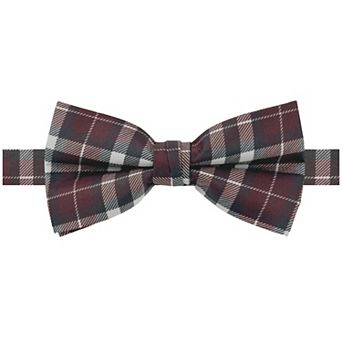 Jacob Alexander Men's Picnic Plaid Pre-Tied Adjustable Banded Bow Tie