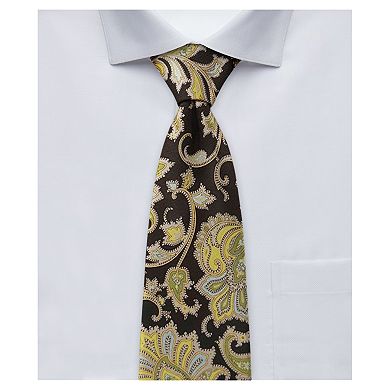 Jacob Alexander Men's English Paisley Neck Tie - 2.5" Slim Width