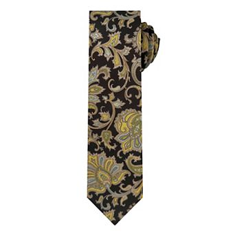 Jacob Alexander Men's English Paisley Neck Tie - 2.5" Slim Width