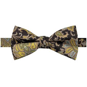 Jacob Alexander Men's English Paisley Pre-Tied Adjustable Bow Tie