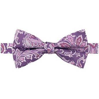 Jacob Alexander Men's English Paisley Pre-Tied Adjustable Bow Tie
