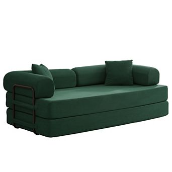 78.7"W Convertible Folding Mattress Couch