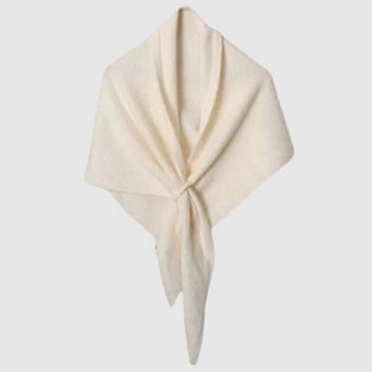 Women's Soft Solid Knit Scarf with Draped Shape Textured Finish and Wrap Design