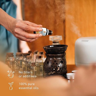 Pursonic Purify & Relax Home Wellness Bundle - HEPA Air Purifier & 6 Pack of Pure Essential Oils