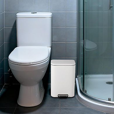 13.2 Gallon Brushed Stainless Steel Trash Can