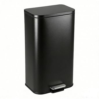 13.2 Gallon Brushed Stainless Steel Trash Can