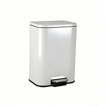 13.2 Gallon Brushed Stainless Steel Trash Can