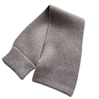 Women's Soft Knit Scarf with Pull-Through Loop Design Cozy Textured Fabric 29.5x7in