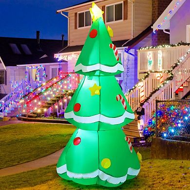 GOOSH 5 FT Christmas Inflatables Tree Outdoor Decorations with Built-in LEDs
