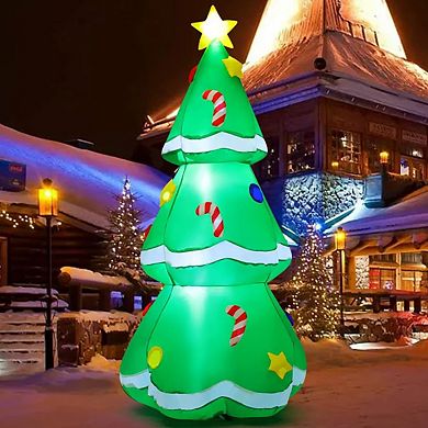 GOOSH 5 FT Christmas Inflatables Tree Outdoor Decorations with Built-in LEDs