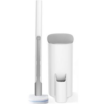 Disposable Toilet Brush - Toilet Bowl Cleaner, Toilet Brush with Holder, 14 Refills