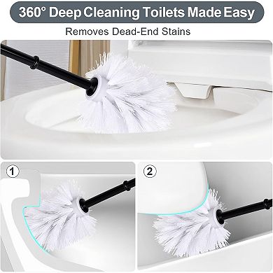 Cute Koala Toilet Brush Holder Set For Bathroom, Flexible, Durable, Stylish