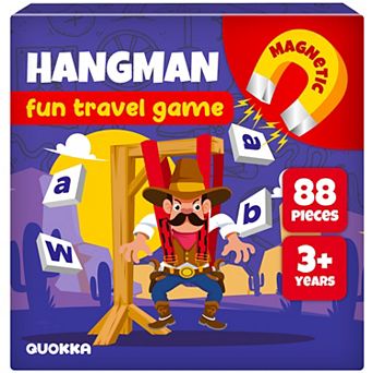 QUOKKA Magnetic Hangman Game for Kids Travel Toy for Road Trips, Planes & Car Rides