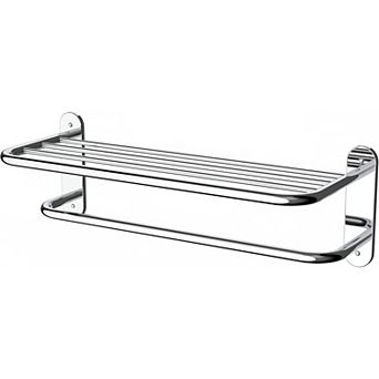 Bathroom Towel Rack Towel Bar Towel Shelf Chrome Stainless and Zinc Alloy Wall Mount