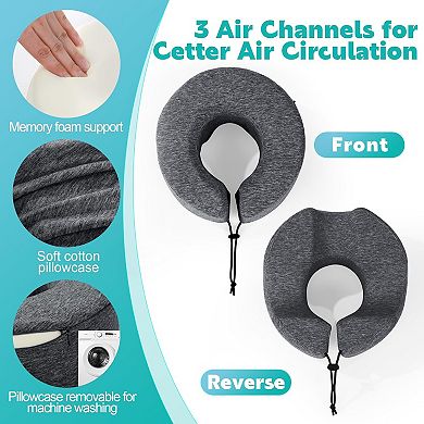 Breathable Face Down Pillow, Massage Pillow Face Down After Eye Surgery, Adjustable Memory Foam