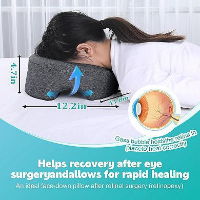 Breathable Face Down Pillow, Massage Pillow Face Down After Eye Surgery, Adjustable Memory Foam