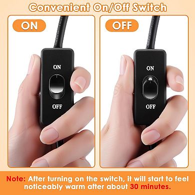 Heated Water Bowl with Thermostatic Control, 55W 80oz Removable Stainless Steel Heated Bowl