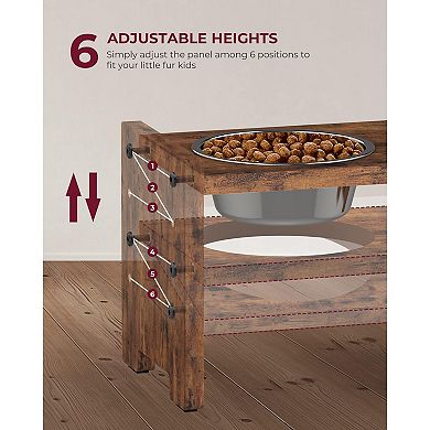 Elevated Dog Bowls, Adjustable Raised Dog Bowl Stand for Small Puppy and Cats