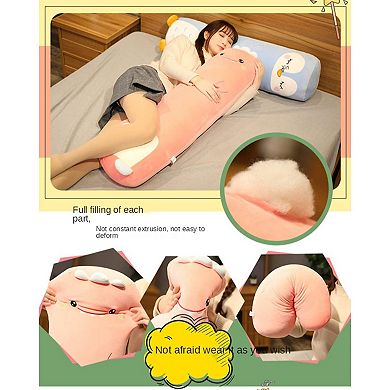 Long Plush Cute Body Pillows 27" Cuddle Stuffed Animal Shaped Bed Body Pillows