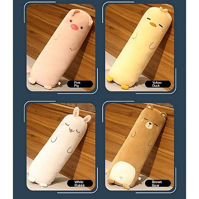 Long Plush Cute Body Pillows 27" Cuddle Stuffed Animal Shaped Bed Body Pillows