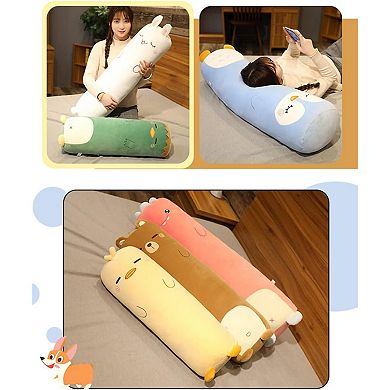 Long Plush Cute Body Pillows 27" Cuddle Stuffed Animal Shaped Bed Body Pillows