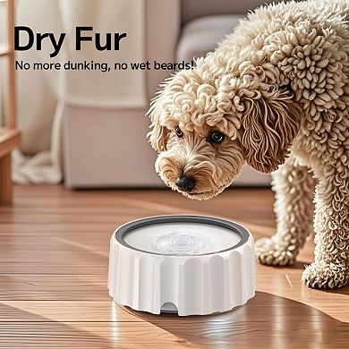 Dog Water Bowl 70oz/2L Large Capacity Water Dispenser No Spill Non Slip No Splash