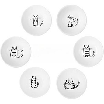 Cute Cat Ceramic Sauce Dish,Mini Side Seasoning Dish,Condiment Dishes