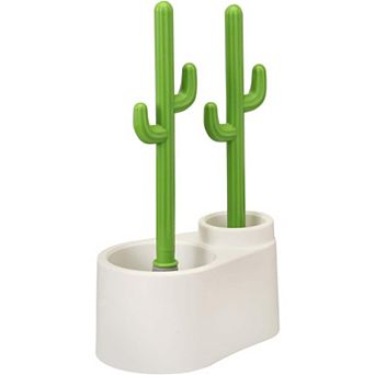 Cactus Toilet Plunger and Brush Set for Bathroom Cleaning - 1 Set