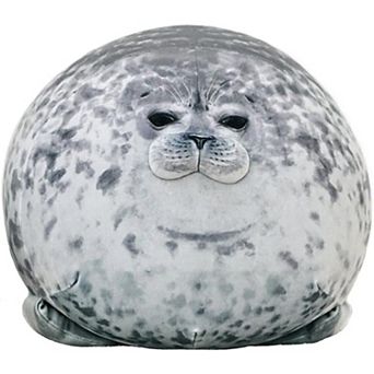23.7 Inch Seal Plush Pillow: Soft Stuffed Animal Toy ,Chubby Blob Seal Plushie, Cute Room Decor