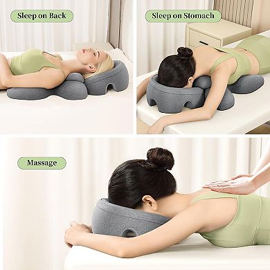 Face Down Pillow,Chest and Face Support Sleep Pillow, Is Suitable for Massage, SPA and Sleep