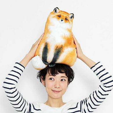 Fox Stuffed Animal, 14" Fox Plush Pillow, Cute Plushies, Throw Pillow Doll Big Plush Toy