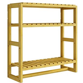 Over The Toilet Storage Bathroom Shelves Wall Mounted 3 tier Space Saver Corner Shelf